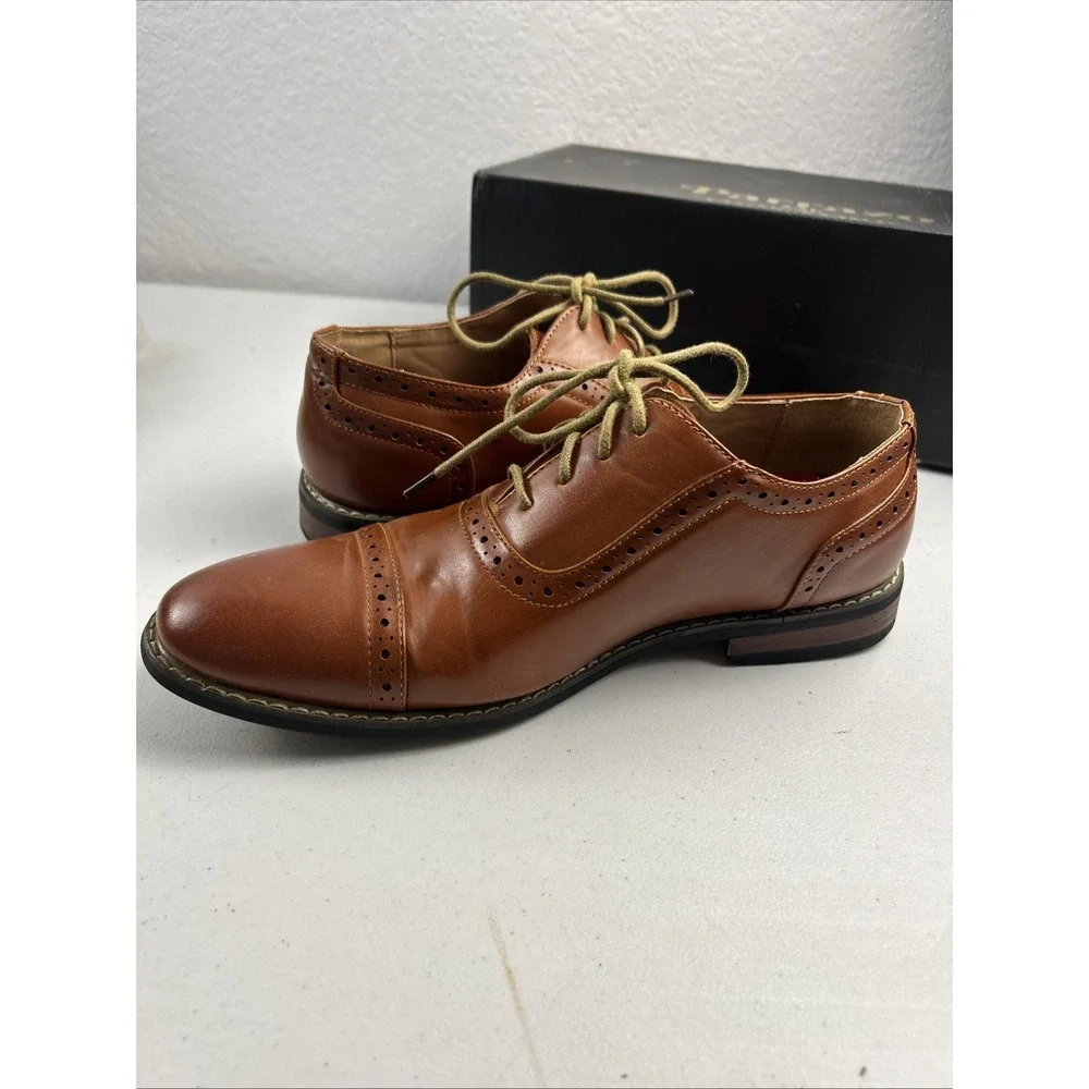 Parrazo of New York Men's Oxford Shoes Brown Size‎ 8 Lace Up